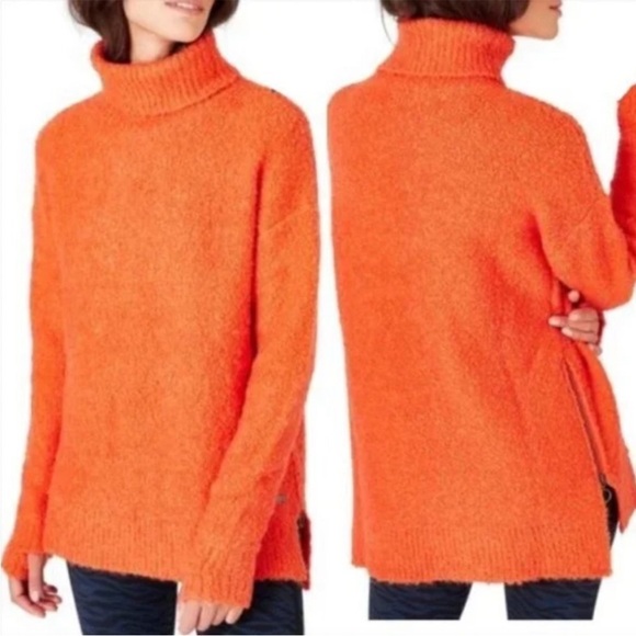 Sweaty Betty Orange Boucle Side Zip Turtleneck
Sweater - Picture 1 of 15